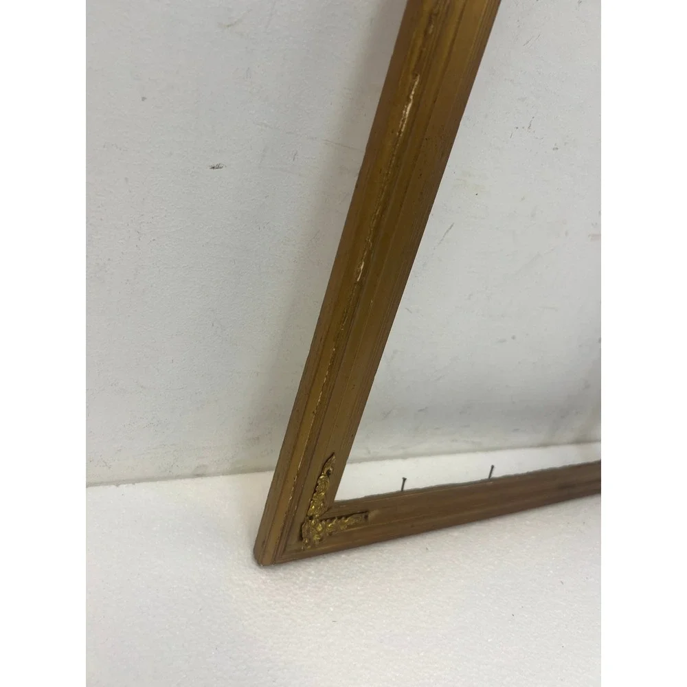 Antique Gold Gilt Picture Frame Ornate Vintage Wood Victorian Decor Fits 13x16